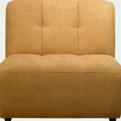 Pouf & Repose-Pieds*alinea Chauffeuse en tissu Eden - argan Jaune