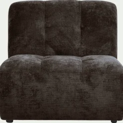 Pouf & Repose-Pieds*alinea Chauffeuse en tissu Eden - Marron