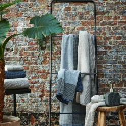 Porte-Serviette|Accessoire De Salle De Bain*alinea Échelle porte-serviettes en métal - Noir