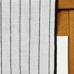 Chemin De Table*alinea Chemin de table en coton et noir 50x200cm Blanc