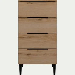 Commode & Chiffonnier*alinea Chiffonnier 4 tiroirs en bois - Bois clair