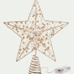 Suspension De Noël|Boule De Noël*alinea Cimier étoile lumineux H27cm - naturel Doré