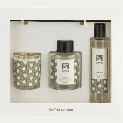 Coffret Parfum D'Ambiance|Parfum D'Ambiance*alinea Coffret 3 pièces senteur Jasmin