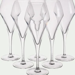 Verre À Pied|Flûte Et Coupe De Champagne*alinea Coffret de 6 flûtes 21cl - Transparent