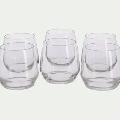 Verre À Eau*alinea Coffret de 6 gobelets en verre 37cl - Transparent
