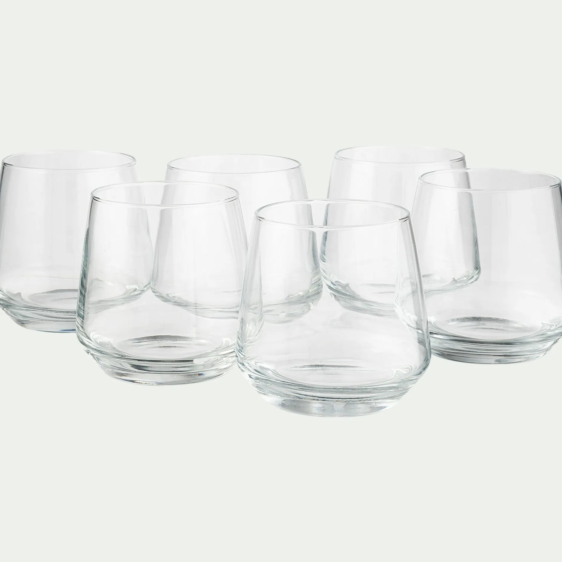 Verre À Eau|Verre Et Carafe De Noël*alinea Coffret de 6 gobelets en verre 34,5cl - Transparent