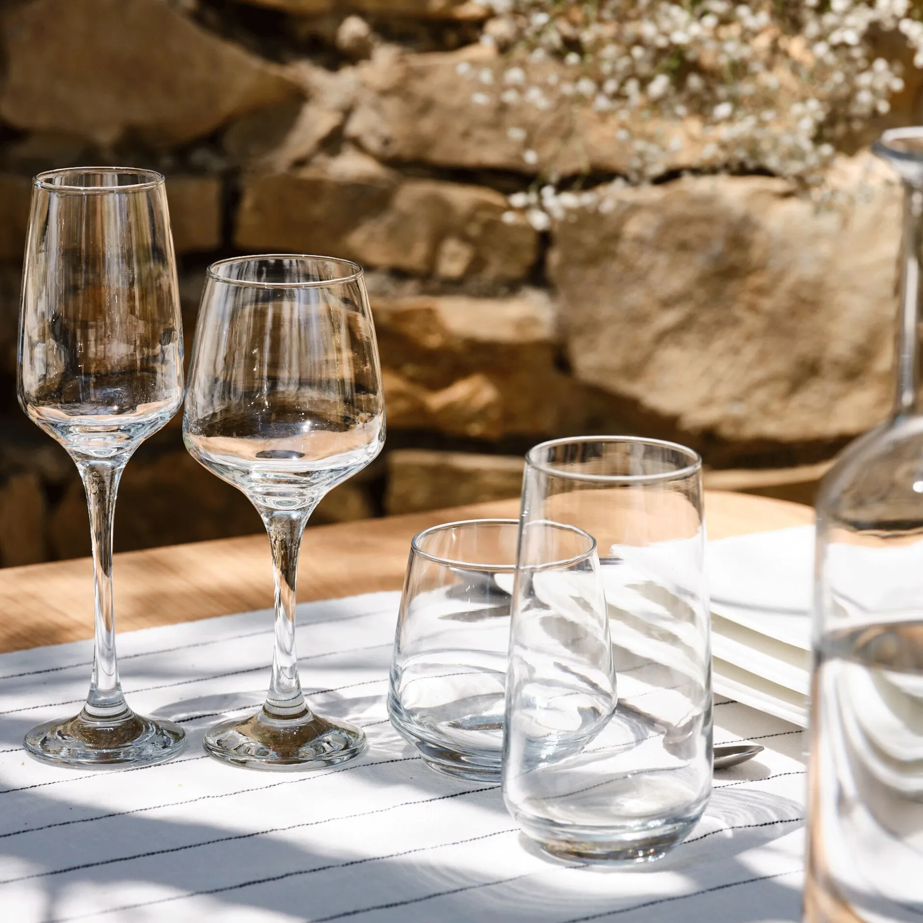 Verre À Eau|Verre Et Carafe De Noël*alinea Coffret de 6 gobelets en verre 34,5cl - Transparent