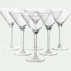 Verre À Pied|Verre À Cocktail*alinea Coffret de 6 verres à martini en verre 26cl - Transparent