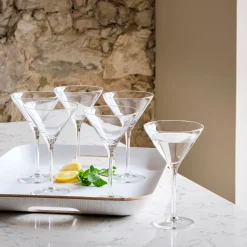 Verre À Pied|Verre À Cocktail*alinea Coffret de 6 verres à martini en verre 26cl - Transparent