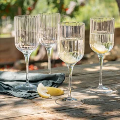 Verre À Vin|Verre À Eau*alinea Coffret de 4 verres à pied tulipe en cristallin 28cl - Transparent