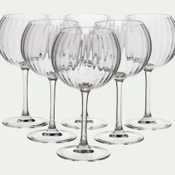 Verre À Pied|Verre À Vin*alinea Coffret de 6 verres à pied ballon en cristallin 58cl - Transparent