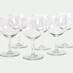 Verre À Pied|Verre À Vin*alinea Coffret de 6 verres à pied 25cl en verre - Transparent