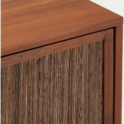 Commode & Chiffonnier*alinea Commode 3 tiroirs en acajou L120cm - Bois foncé