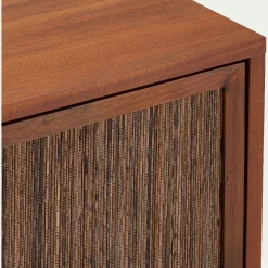 Commode & Chiffonnier*alinea Commode 3 tiroirs en acajou L80cm - Bois foncé