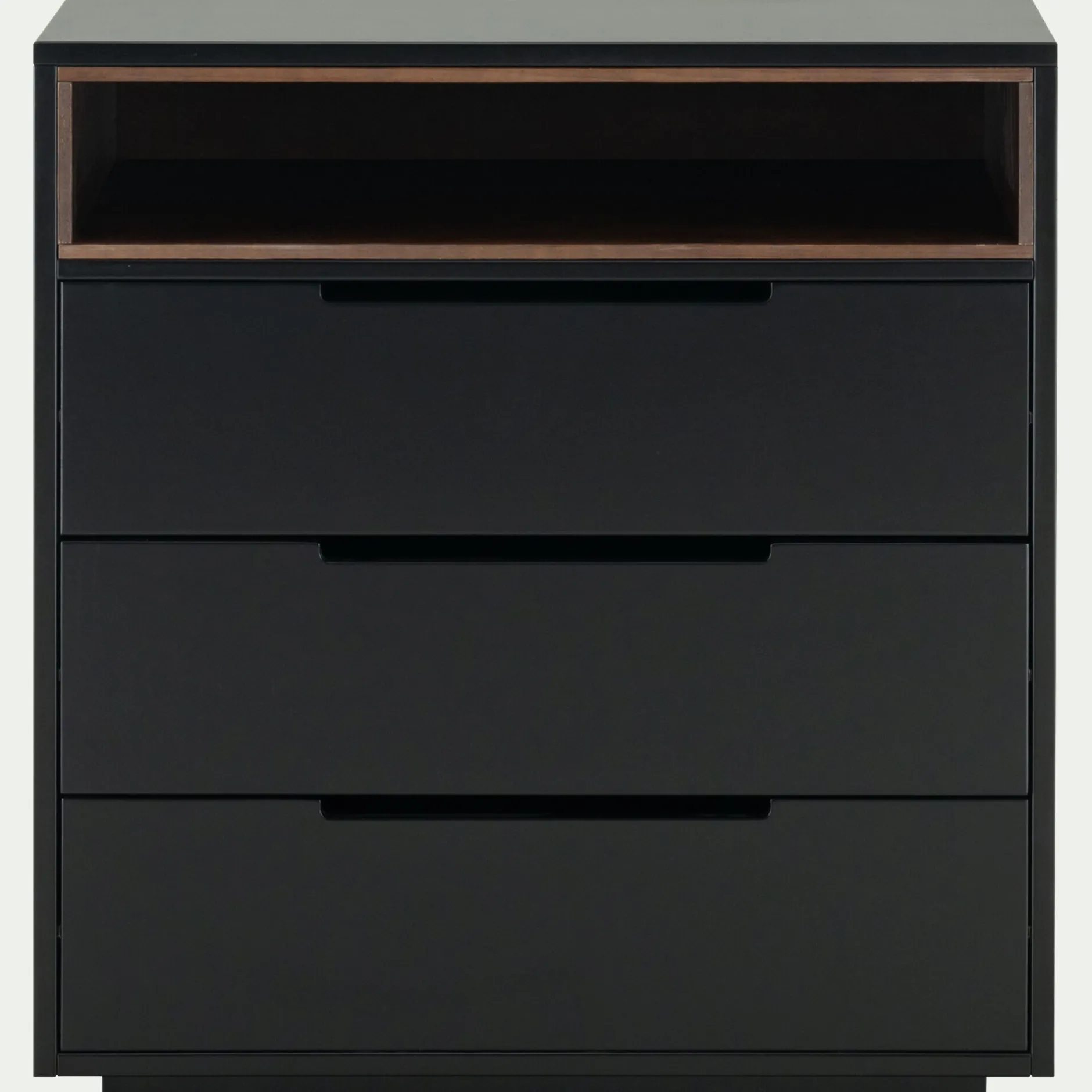 Commode & Chiffonnier*alinea Commode 3 tiroirs en bois - Noir