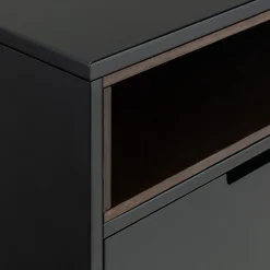 Commode & Chiffonnier*alinea Commode 3 tiroirs en bois - Noir