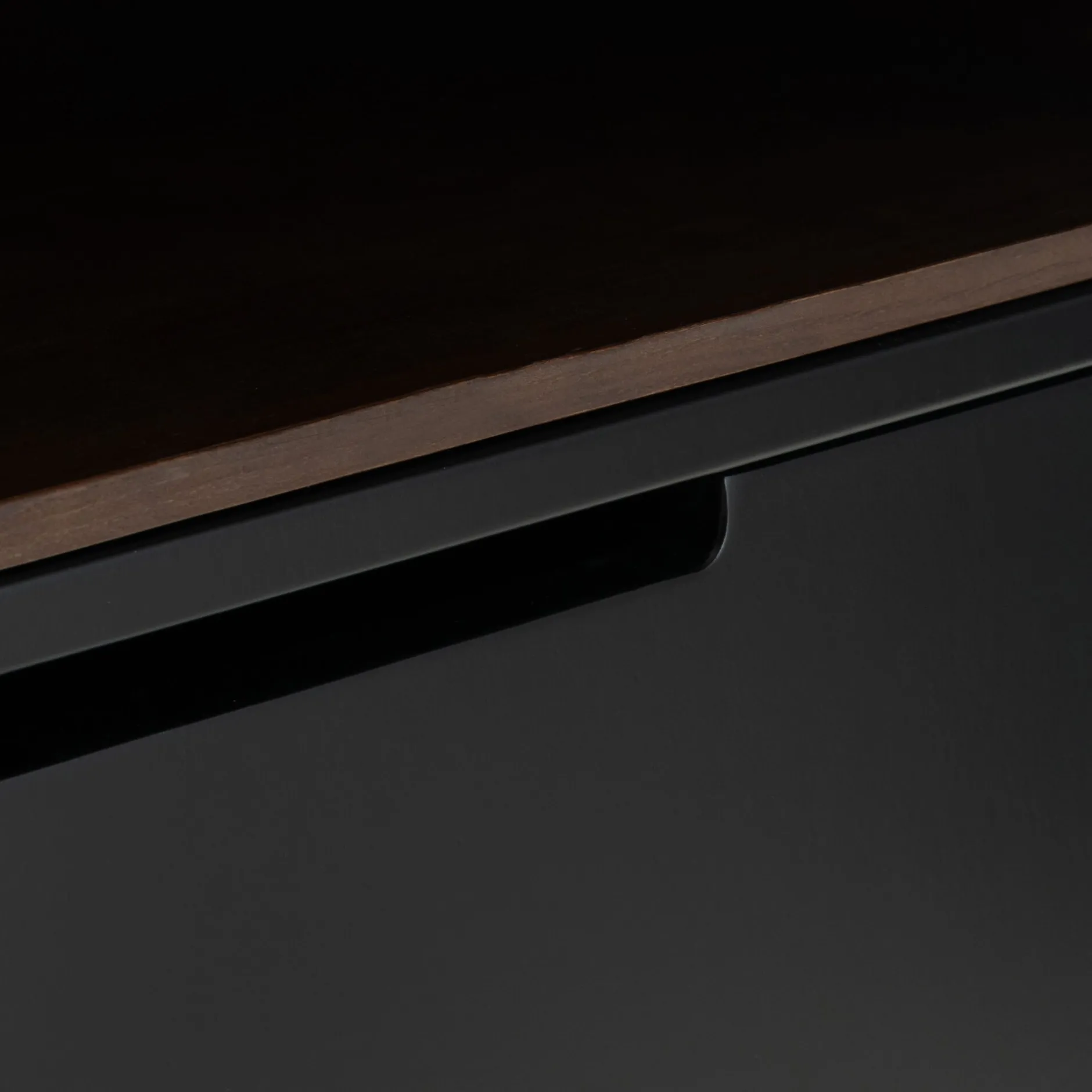 Commode & Chiffonnier*alinea Commode 3 tiroirs en bois - Noir