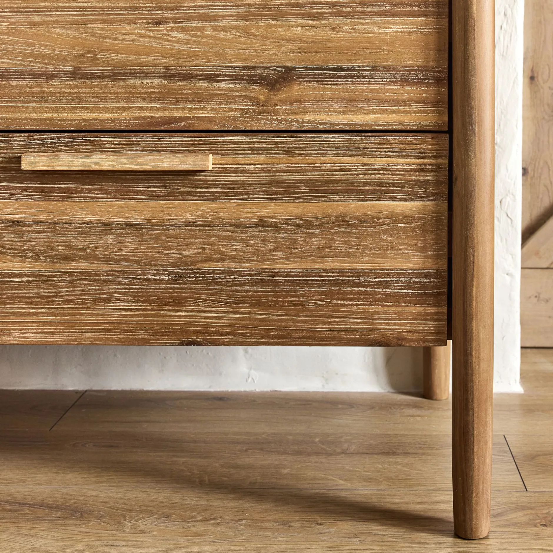 Commode & Chiffonnier*alinea Commode 6 tiroirs en bois d'acacia massif - Bois clair