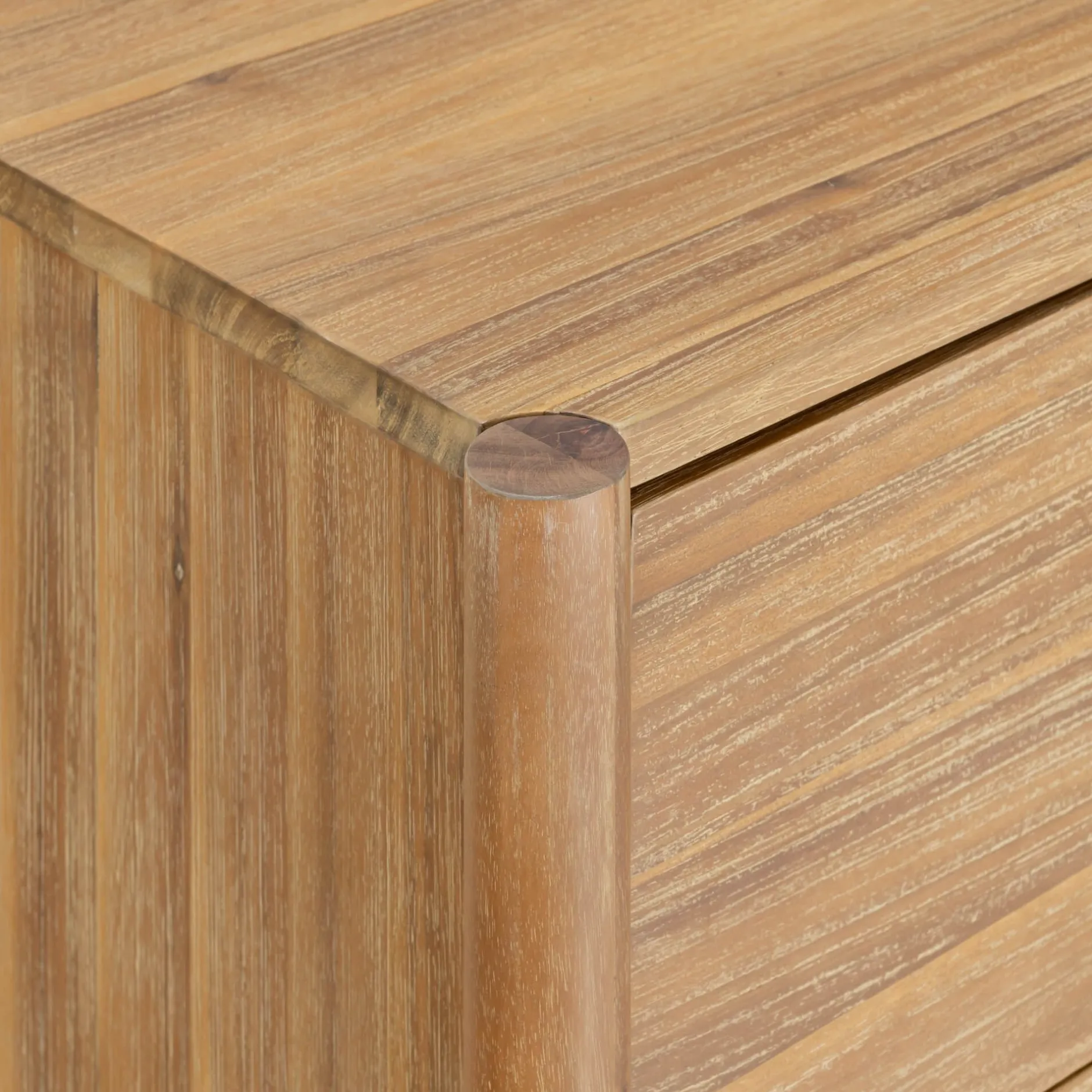 Commode & Chiffonnier*alinea Commode 6 tiroirs en bois d'acacia massif - Bois clair