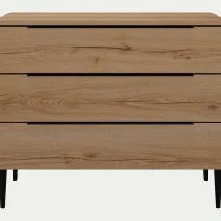 Commode & Chiffonnier*alinea Commode 3 tiroirs en bois - Bois clair