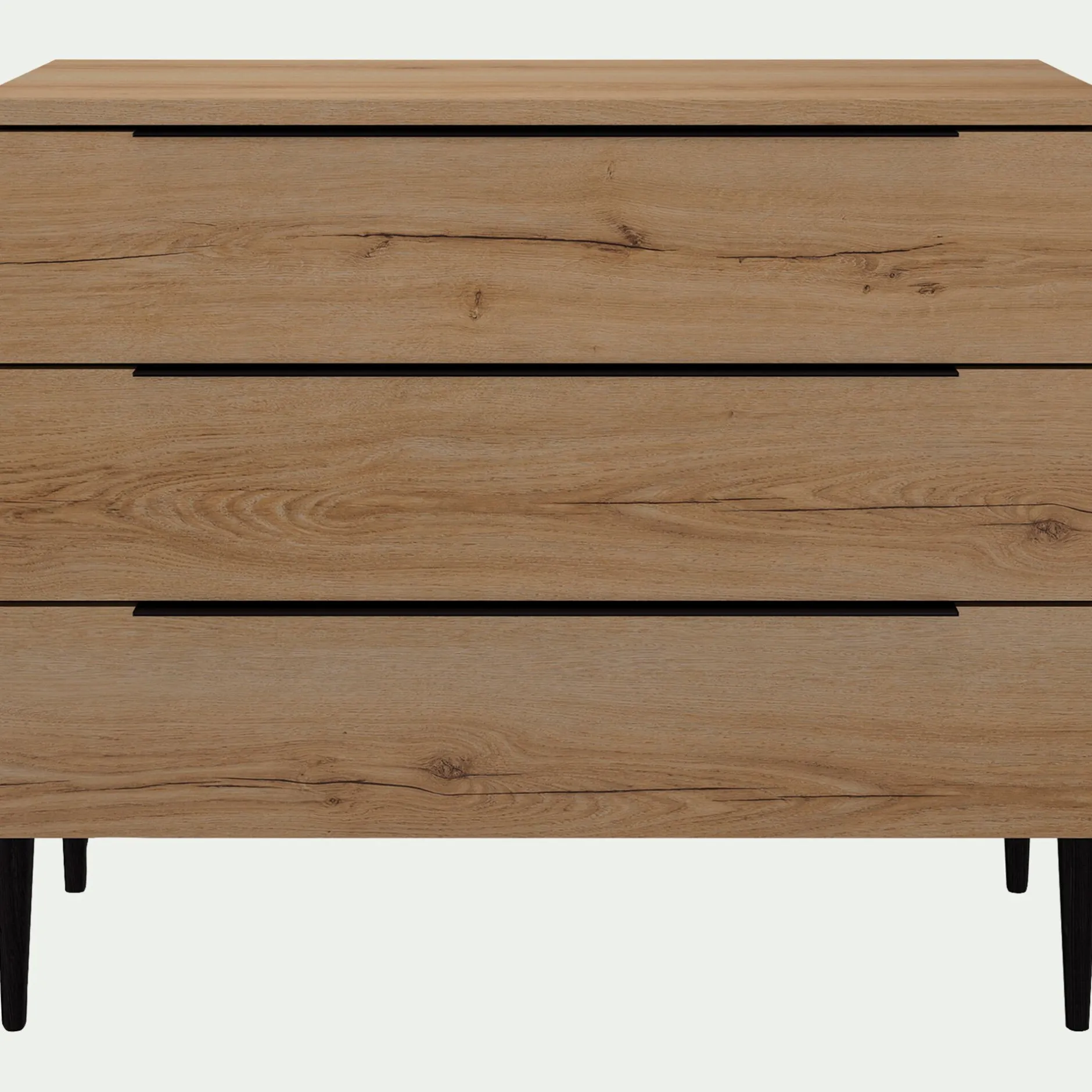 Commode & Chiffonnier*alinea Commode 3 tiroirs en bois - Bois clair