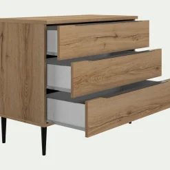 Commode & Chiffonnier*alinea Commode 3 tiroirs en bois - Bois clair