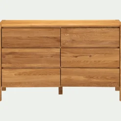 Commode & Chiffonnier*alinea Commode 6 tiroirs en chêne L150cm - Bois clair