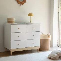 Commode Enfant*alinea Commode enfant 4 tiroirs en bois - Blanc