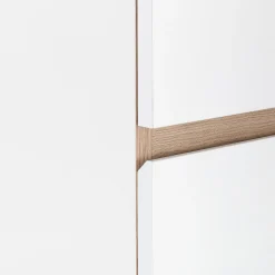 Commode & Chiffonnier|Dressing*alinea Commode module 4 tiroirs en bois effet chêne H94XL94cm - Blanc