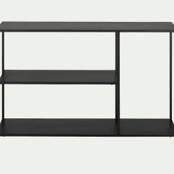 Console*alinea Console 3 plateaux en acier - Noir