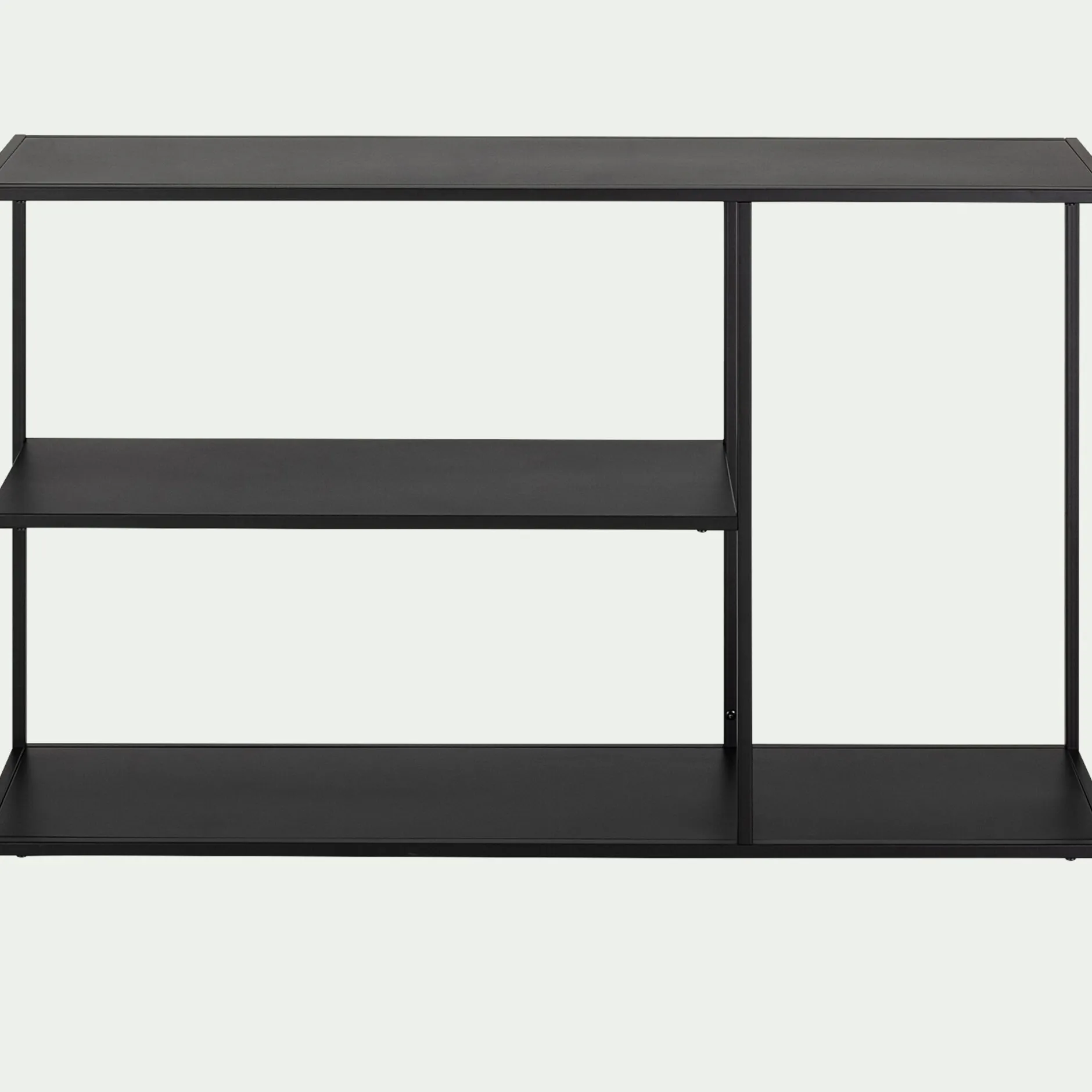 Console*alinea Console 3 plateaux en acier - Noir