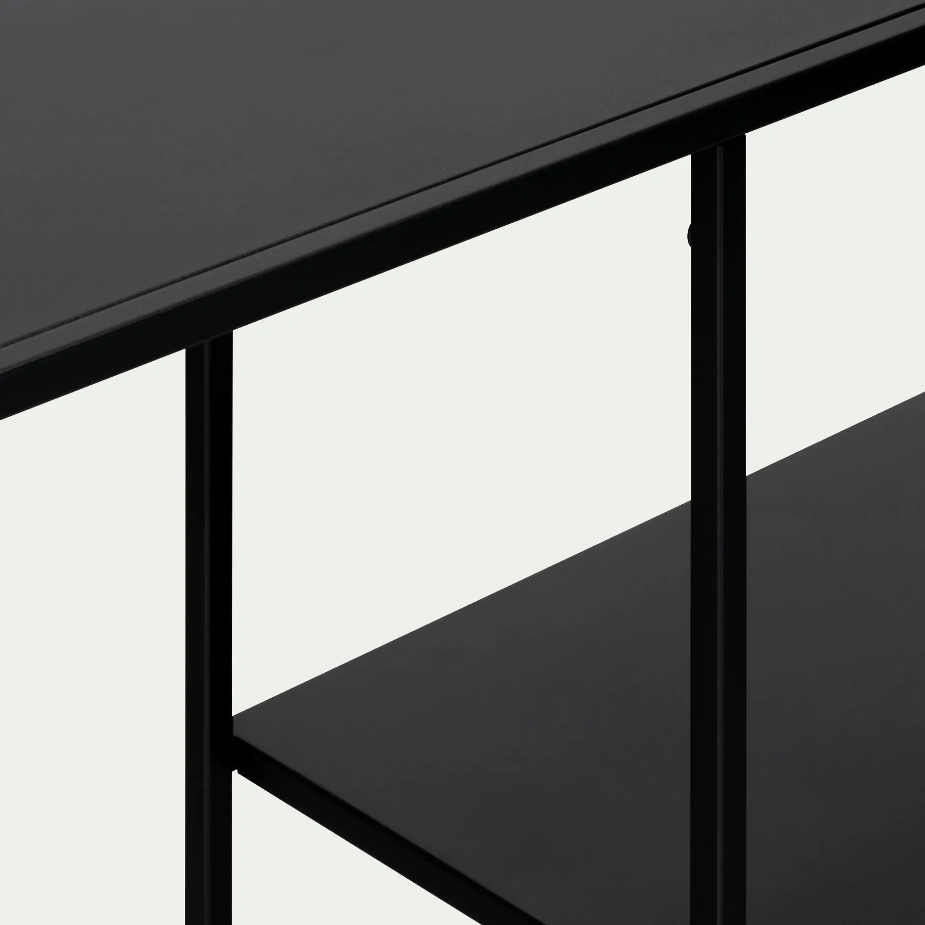 Console*alinea Console 3 plateaux en acier - Noir