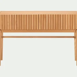 Meuble D'Entrée|Console*alinea Console 2 tiroirs en bois L120xl30xH80cm - naturel Bois clair