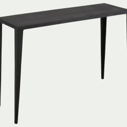 Meuble D'Entrée|Console*alinea Console en aluminium - L121xl39xH82cm Noir