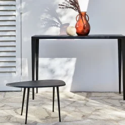 Meuble D'Entrée|Console*alinea Console en aluminium - L121xl39xH82cm Noir