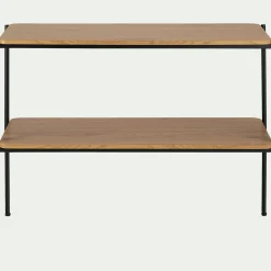 Console*alinea Console en bois et métal L100xl35xH77cm - Bois clair