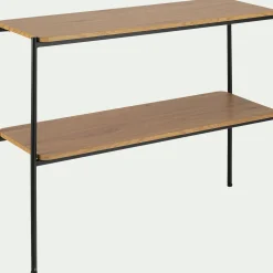 Console*alinea Console en bois et métal L100xl35xH77cm - Bois clair