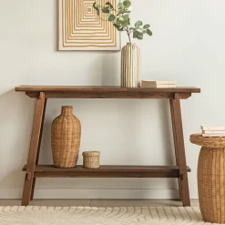 Console*alinea Console en teck recyclé L125xl37xH80cm - Bois clair