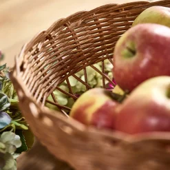 Vaisselle Petit Déjeuner|Plat De Service Et Saladier*alinea Coupe à fruits en rotin D26cm - Marron