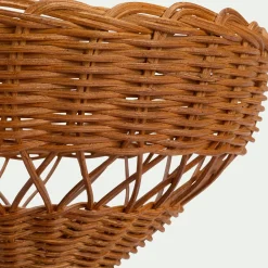 Vaisselle Petit Déjeuner|Plat De Service Et Saladier*alinea Coupe à fruits en rotin D26cm - Marron