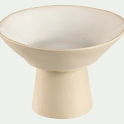 Décoration À Poser*alinea Coupe décorative en grès D15,9cm - Blanc