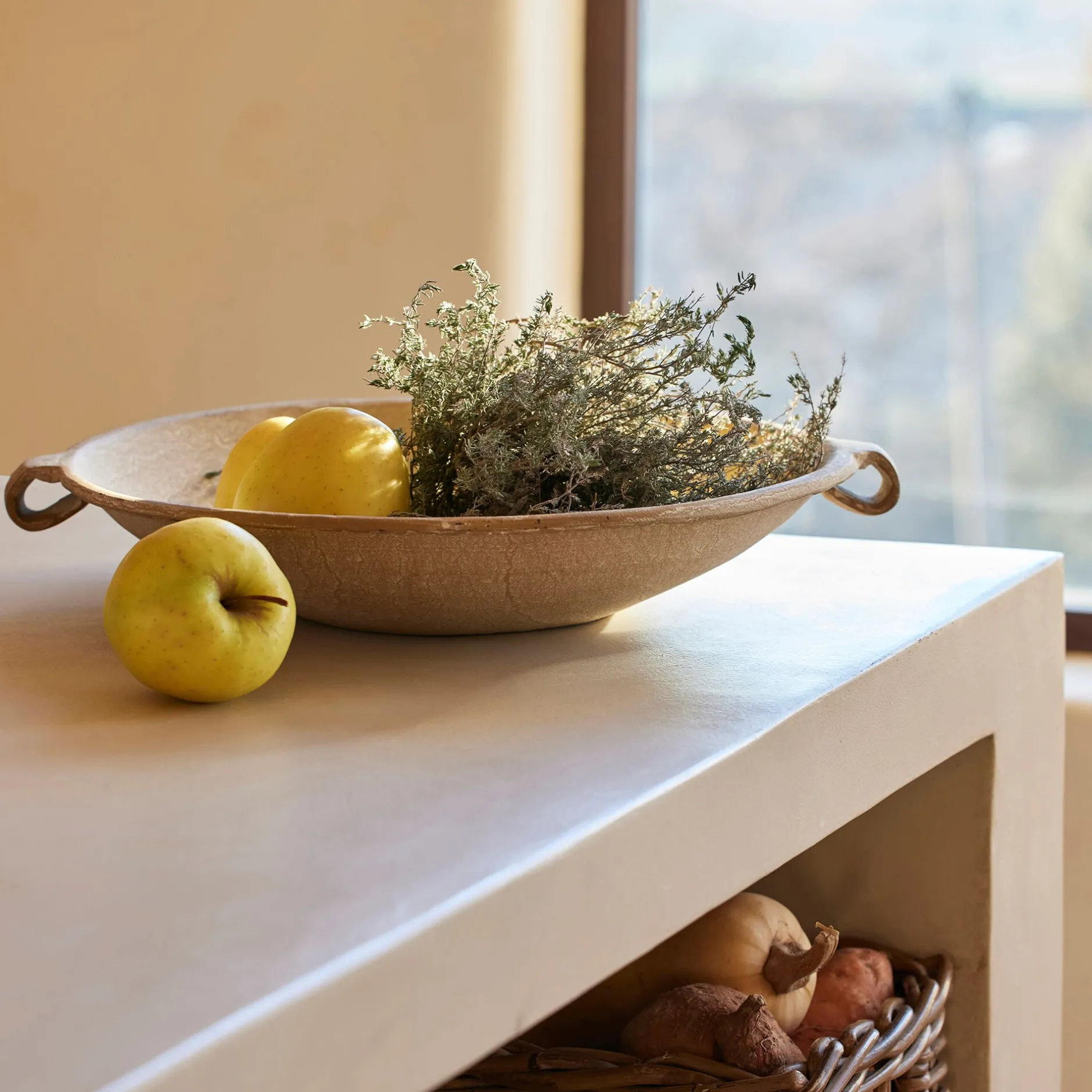 Décoration À Poser*alinea Coupe décorative ronde en aluminium D40cm - Marron