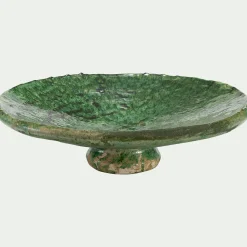 Décoration À Poser*alinea Coupe décorative sur pied en terre cuite D40cm - tamegroute Vert