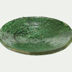Décoration À Poser*alinea Coupe décorative sur pied en terre cuite D40cm - tamegroute Vert