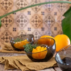 Vaisselle Petit Déjeuner|Coupelle*alinea Coupelle à dessert en verre fumé D11cm - Gris