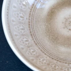 Vaisselle Petit Déjeuner|Coupelle*alinea Coupelle à motifs en grès D17,2cm - alpilles Beige