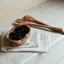 Vaisselle Petit Déjeuner|Coupelle*alinea Coupelle apéritive en bois d'olivier D14cm - naturel