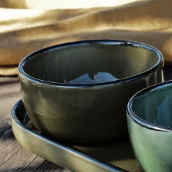 Vaisselle Petit Déjeuner|Coupelle*alinea Coupelle apéritive en grès D8,5cm - mousse Vert
