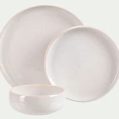 Vaisselle Petit Déjeuner|Coupelle*alinea Coupelle en grès moucheté D14,7cm - Blanc