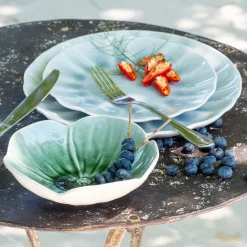 Vaisselle Petit Déjeuner|Coupelle*alinea Coupelle fleur en grès D16cm - olivier Vert